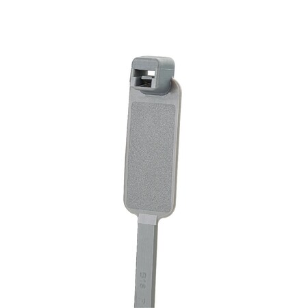 Panduit Cable Tie, 7-1/2 in L, 1-3/4 in Max Bundle Dia., Gray, Nylon 6/6, 50 lb Strength, 500 PK PLM2S-D8